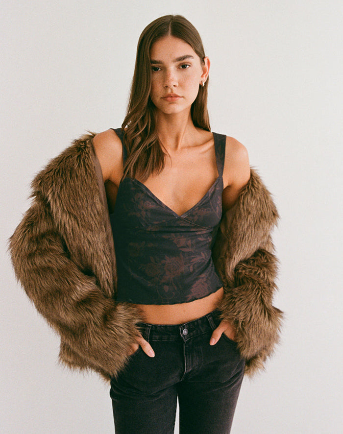 Image of Khory Cami Top in Dynamic Rose