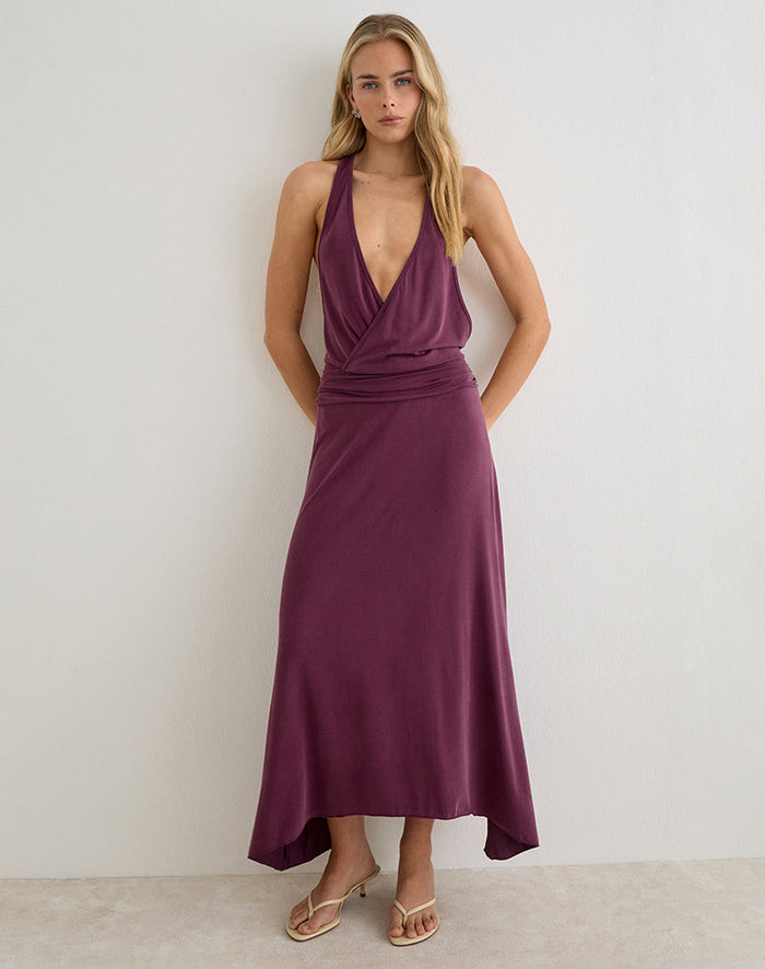 Image of Kiku Maxi Dress in Deep Purple