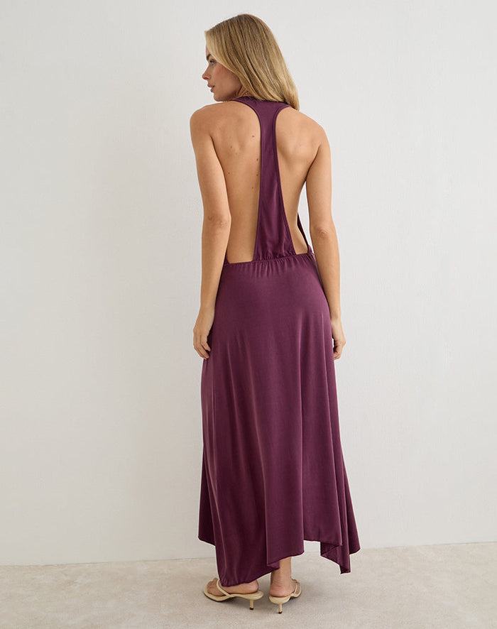 Image of Kiku Maxi Dress in Deep Purple