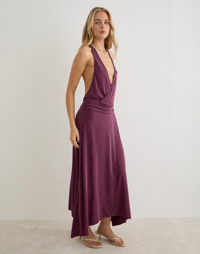 Image of Kiku Maxi Dress in Deep Purple