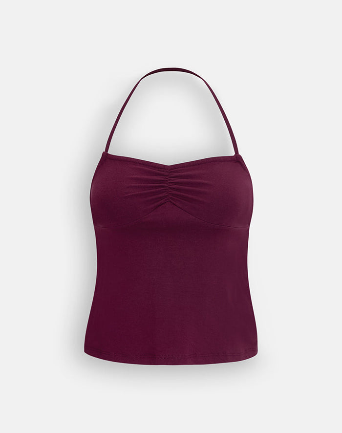 Image of Kindos Halter Top in Deep Purple