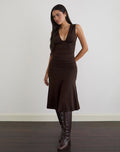 Image of Laluma Midi Dress in Bitter Chocolate