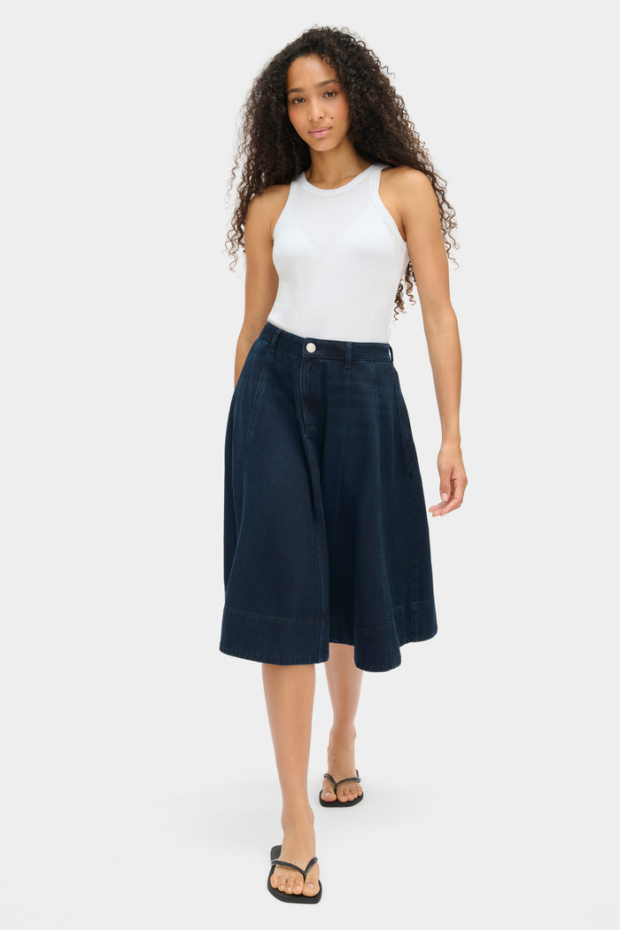 Lana Midi Denim Skirt
