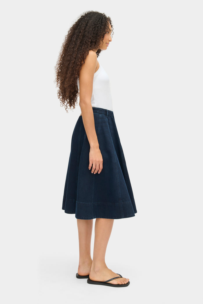 Lana Midi Denim Skirt