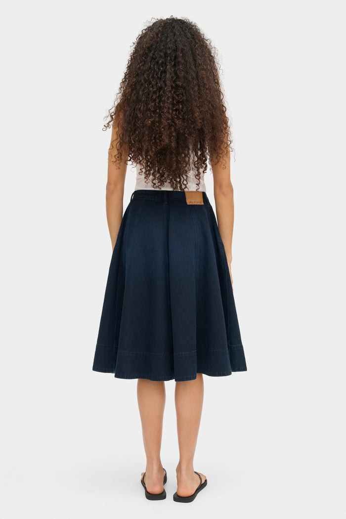 Lana Midi Denim Skirt