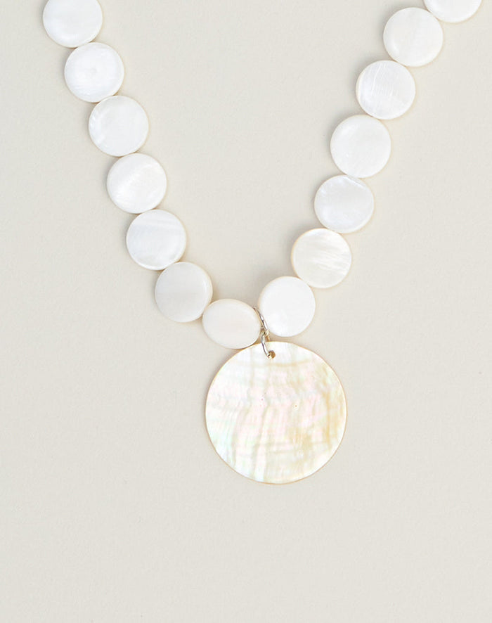 Image of Large Circle Shell Necklace