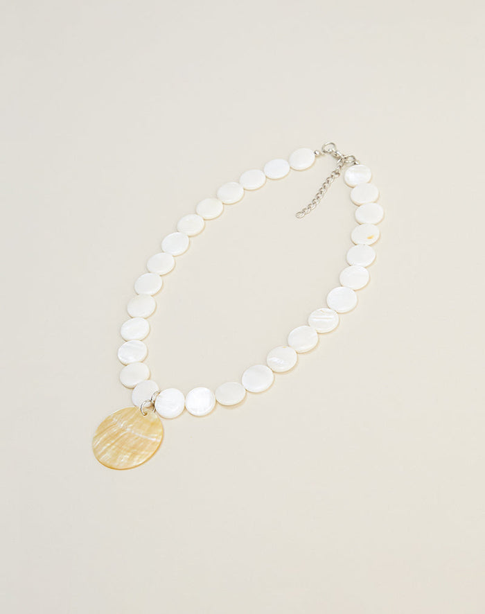 Image of Large Circle Shell Necklace