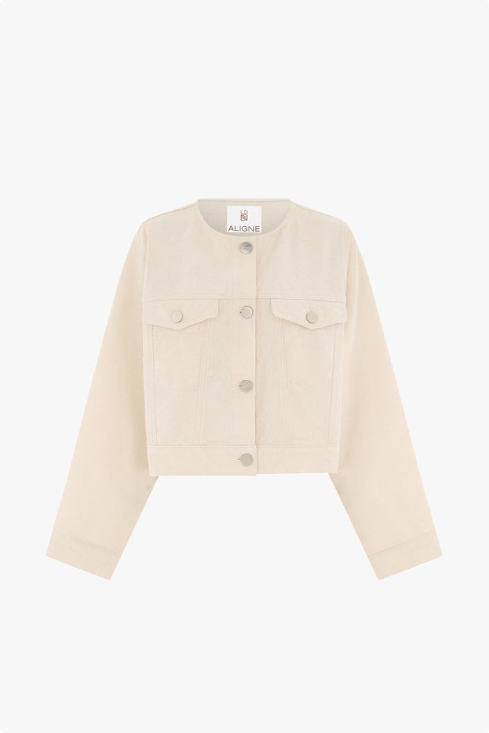 LB Diana Denim Boucle Jacket