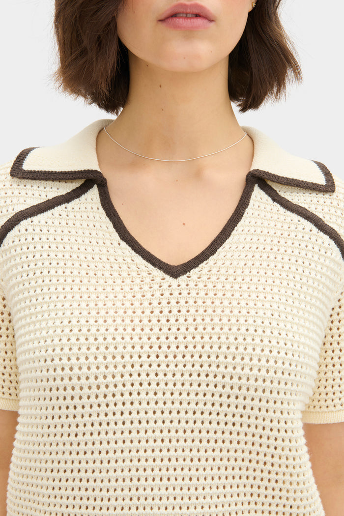 LB Milo Crochet Knitted Top