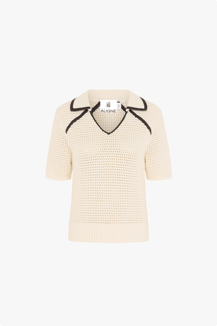 LB Milo Crochet Knitted Top