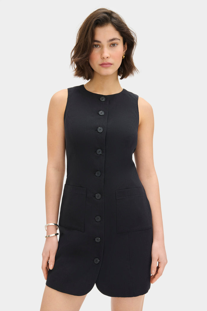 Leah Linen Mini Dress