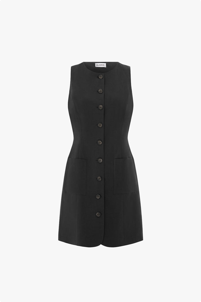 Leah Linen Mini Dress