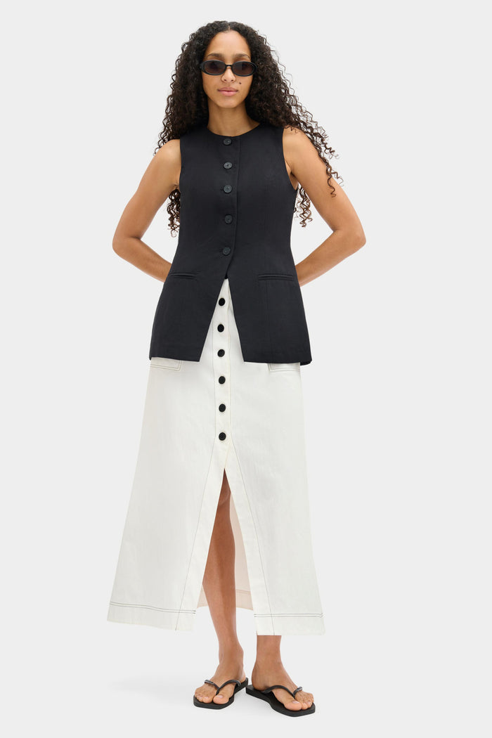 Leo Linen Waistcoat