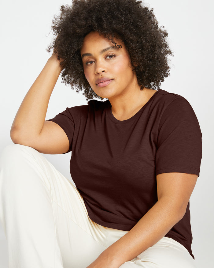 Light-As-Air Tee Rex - Brulee | Plus Size & Straight Size Women's Fashion | Universal Standard