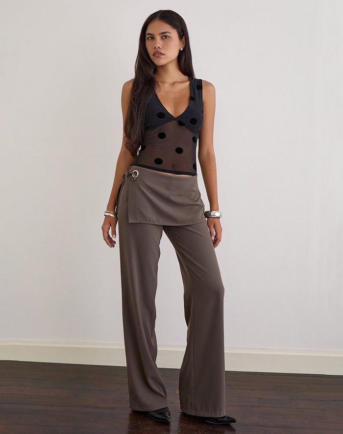 Image of Lihat Top in Big Polka Black