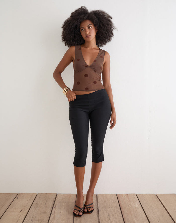 Image of Lihat Top in Big Polka Brown