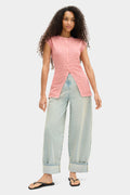Lisbeth Crochet Knitted Top
