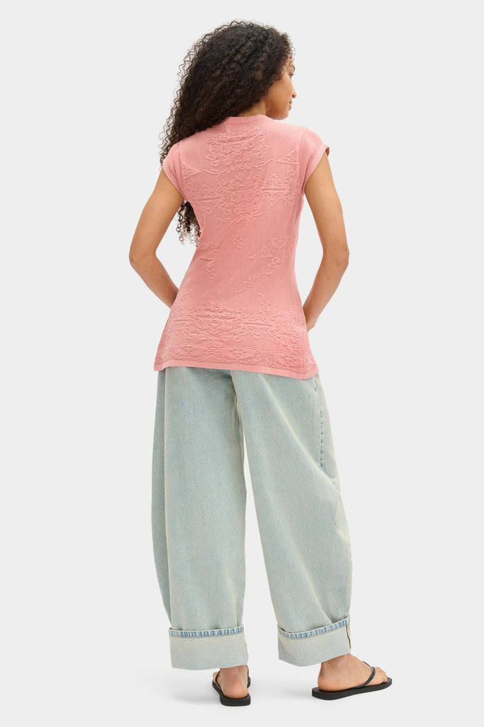 Lisbeth Crochet Knitted Top