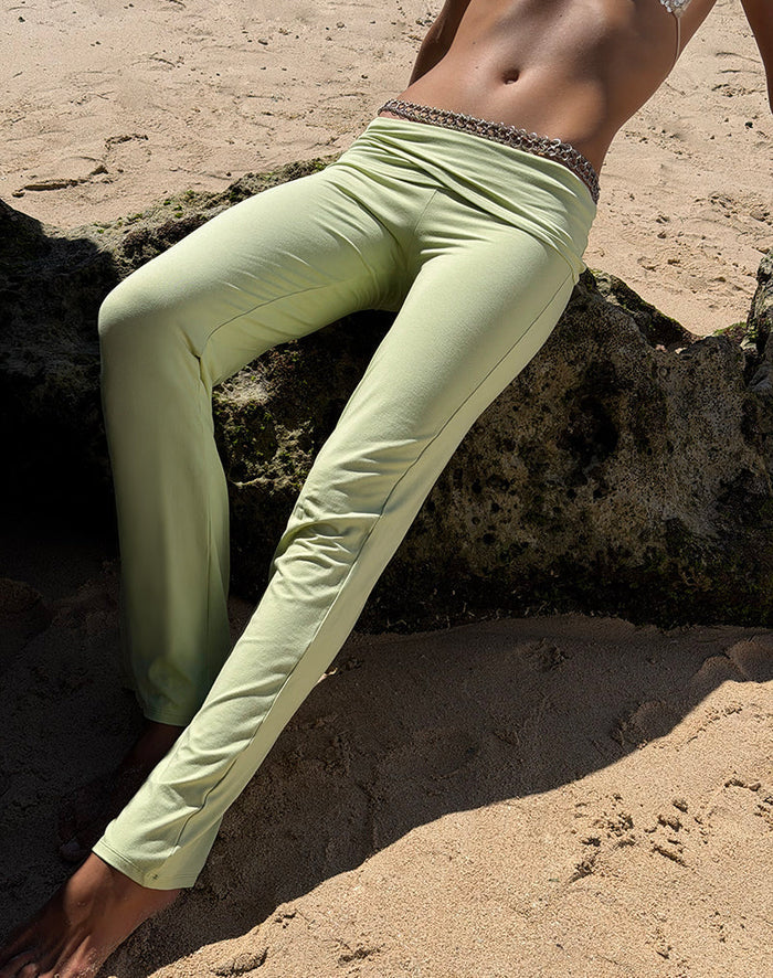 Image of Lolicy Trouser Skirt in Rayon Jersey Pistachio