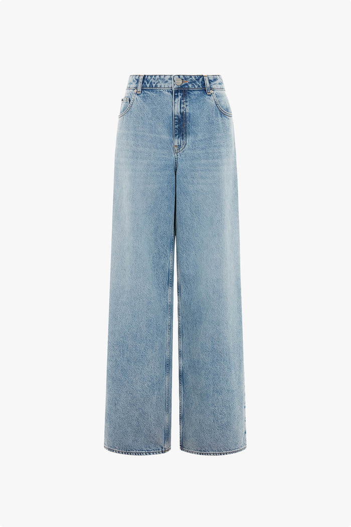 Low Rise Loose Wide-Leg Jeans