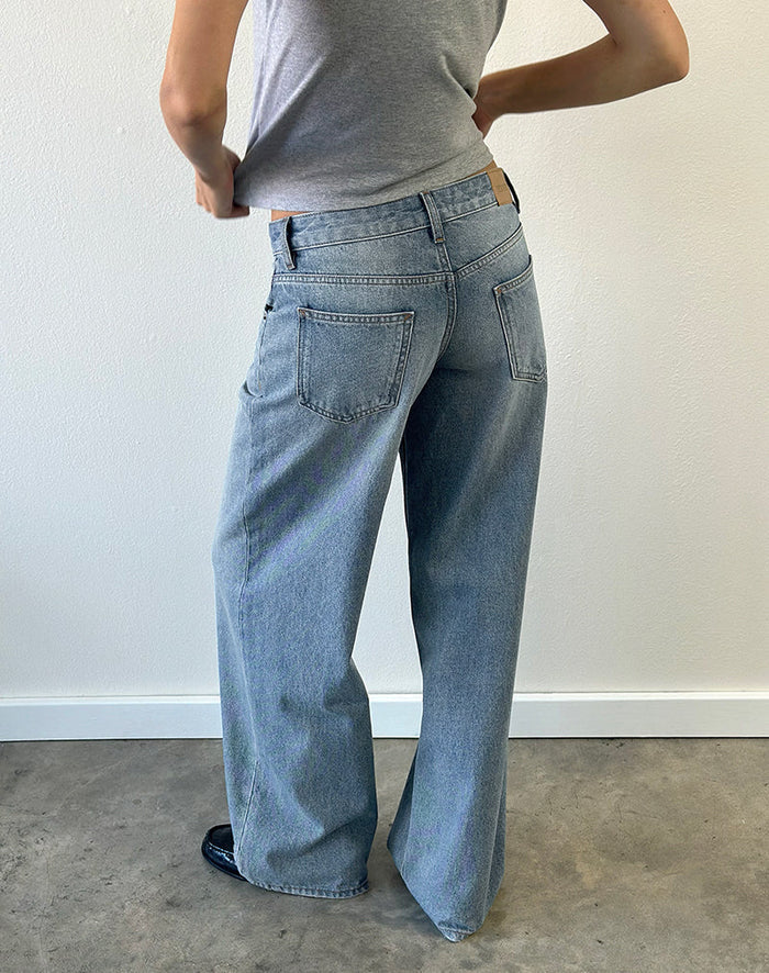 Image of Low Rise Roomy Jeans in Bright Blue Used