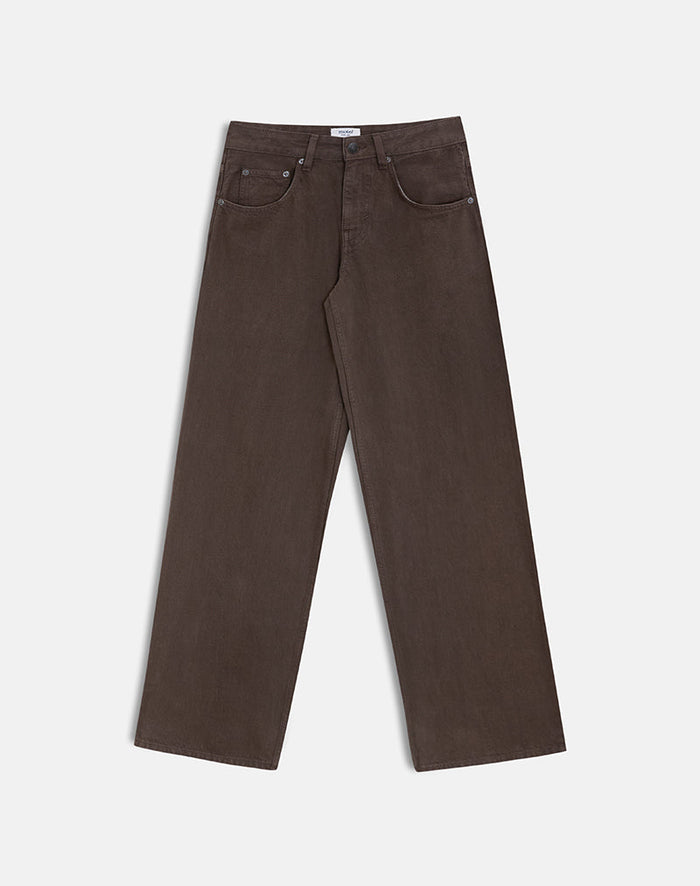 Image of Low Rise Roomy Jeans in Dark Chocolate
