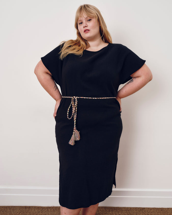Luxe Cotton Gauze Beach Dress - Black | Plus Size & Straight Size Women's Fashion | Universal Standard