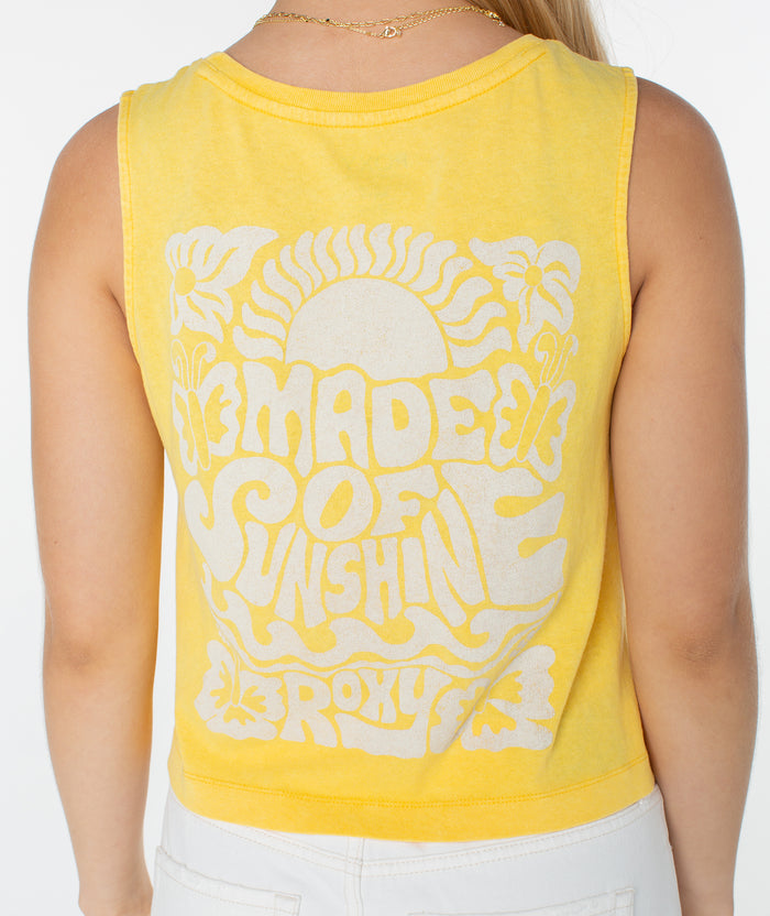 Made of Sunshine Wildflower Tank - Mimosa Made Of Sunshine - Roxy
