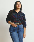 Maine Stretch Flannel Shirt - Bedford Plaid | Plus Size & Straight Size Women's Fashion | Universal Standard