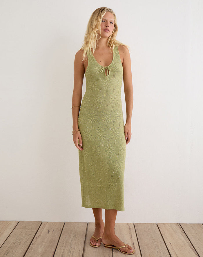 Image of Masela Maxi Dress in Sequin Knit Green