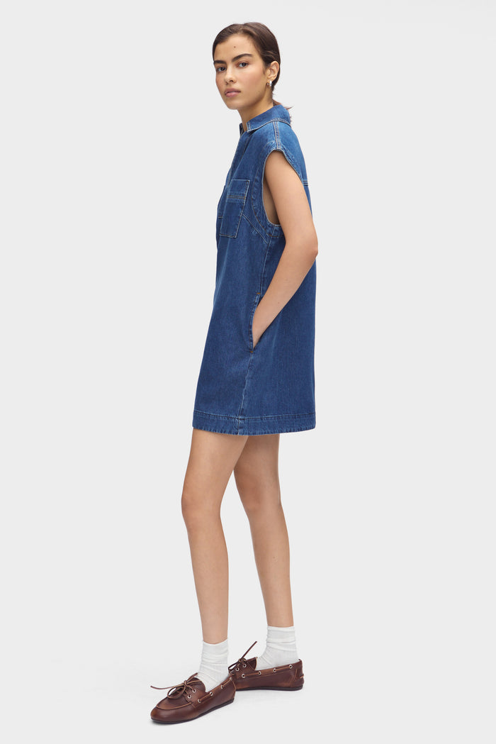 Matt Mini Denim Dress