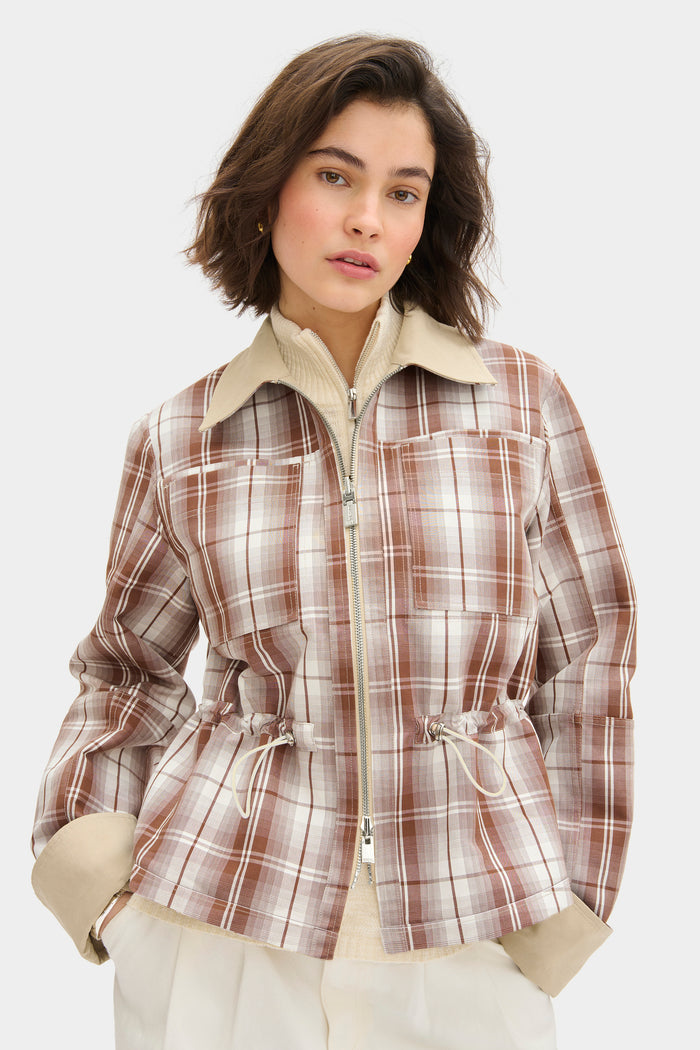 Mavis Reversible Check Jacket