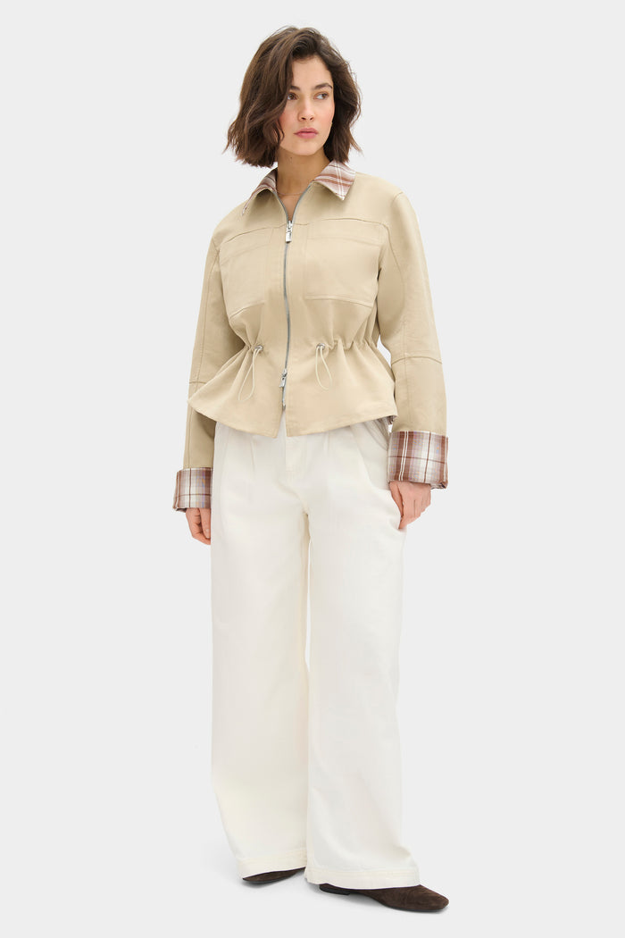 Mavis Reversible Check Jacket