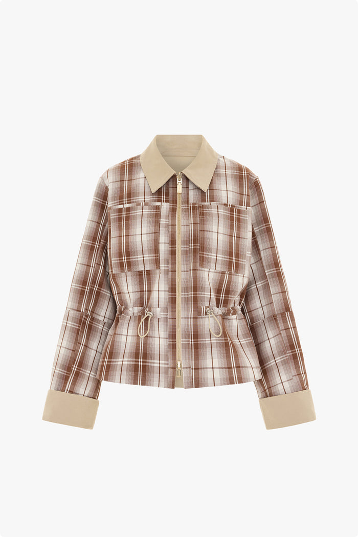Mavis Reversible Check Jacket