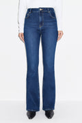 Mid Rise Slim Flare Jeans
