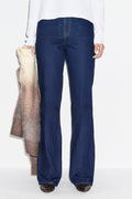Mid Rise Straight Flare Jeans
