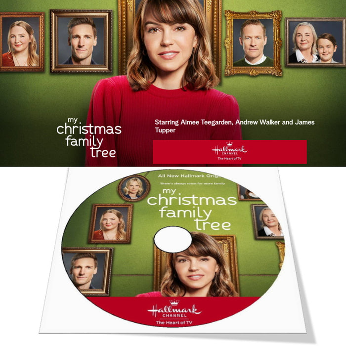 MY CHRISTMAS FAMILY TREE DVD MOVIE 2021 Aimee Teegarden, Andrew Walker