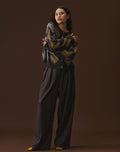 Image of Nala Trouser in Heavy Woven Check Blue and Red