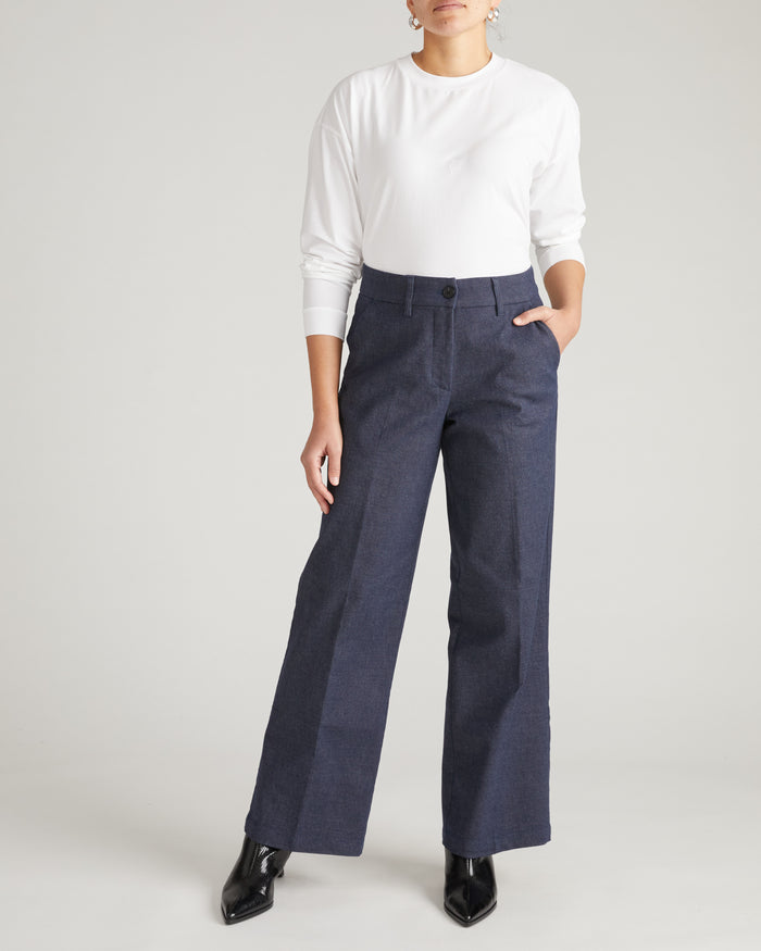 Nova Denim Look Pants - Dark Indigo | Plus Size & Straight Size Women's Fashion | Universal Standard
