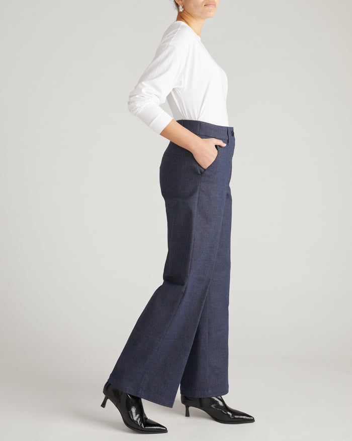 Nova Denim Look Pants - Dark Indigo | Plus Size & Straight Size Women's Fashion | Universal Standard