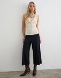 Image of Olinda Halter Top in Cupro Cream