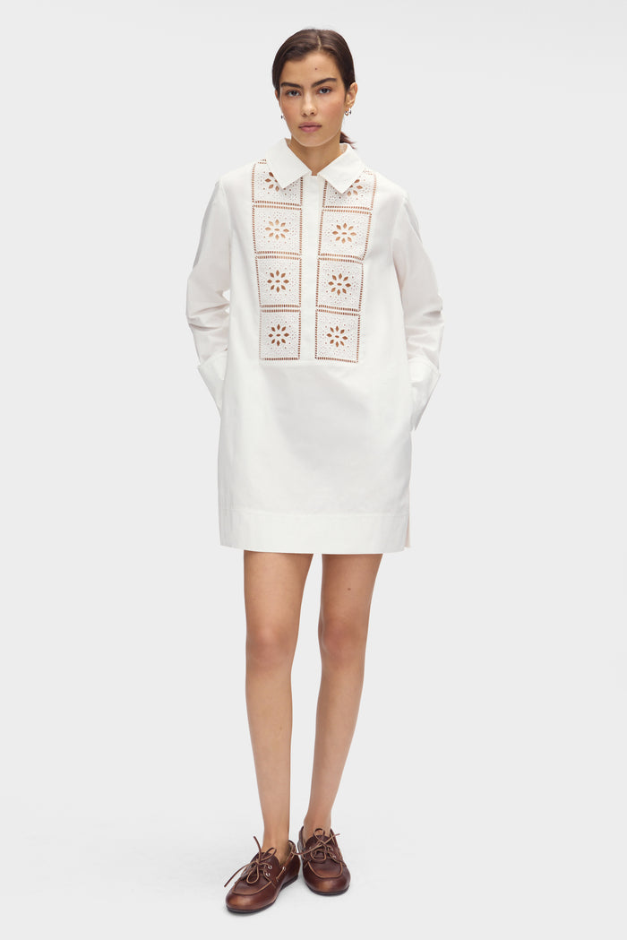 Ophelia Broderie Organic Cotton Dress
