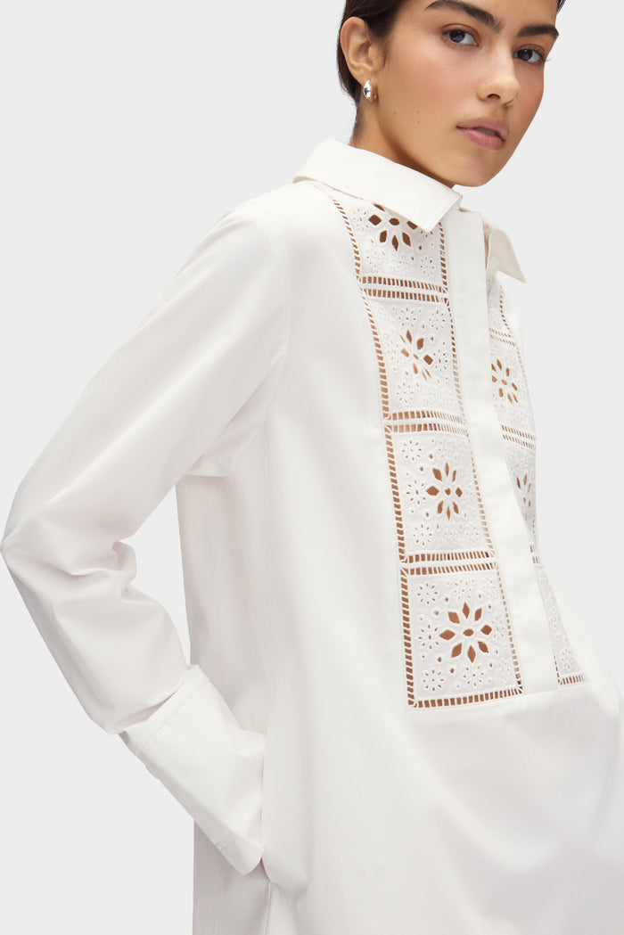 Ophelia Broderie Organic Cotton Dress