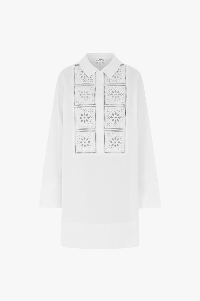 Ophelia Broderie Organic Cotton Dress