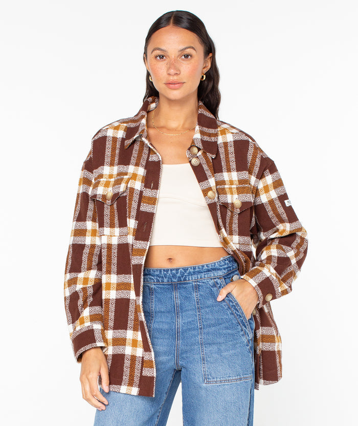Overlander Jacket - Tiramisu Playa Plaid - Roxy