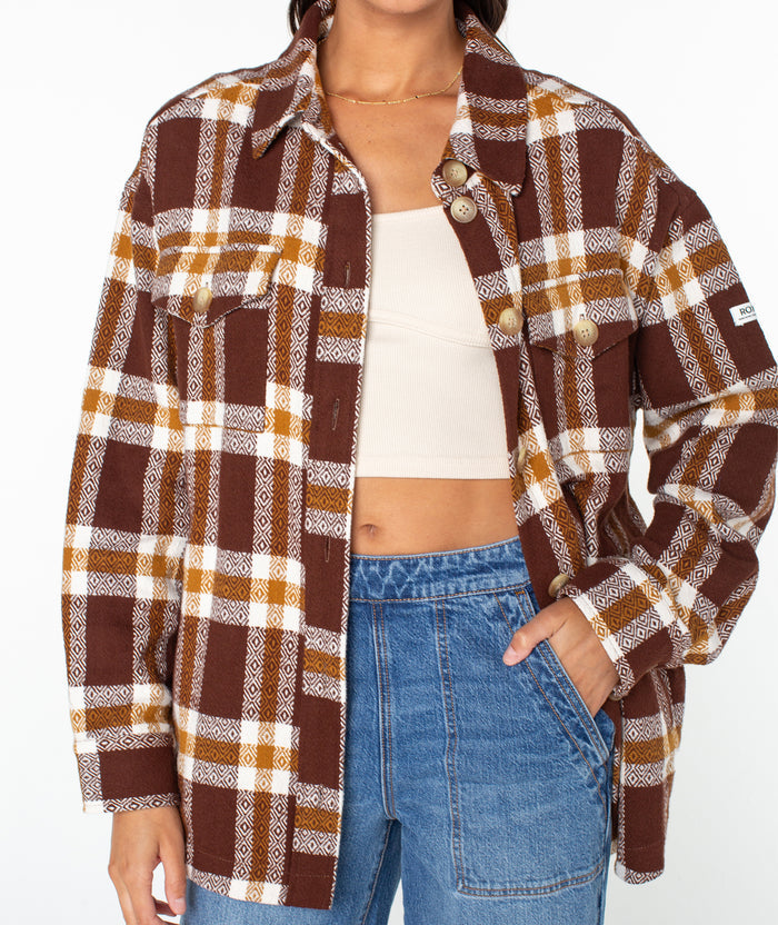 Overlander Jacket - Tiramisu Playa Plaid - Roxy