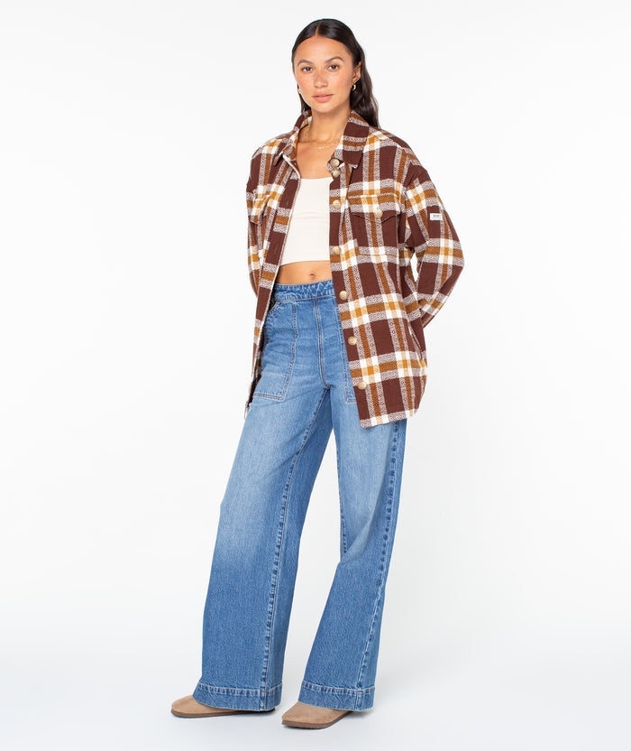 Overlander Jacket - Tiramisu Playa Plaid - Roxy