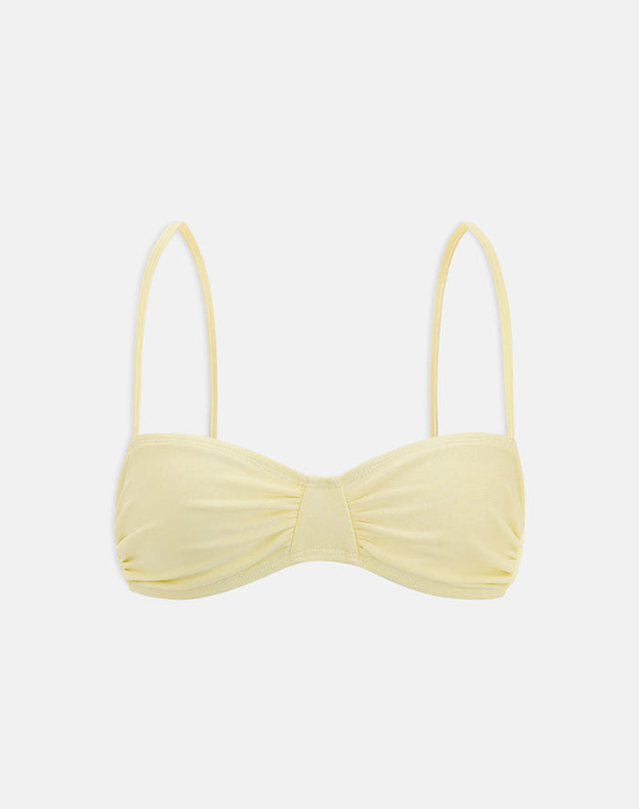 Image of Pali Bikini Top in Swim Butter Yellow