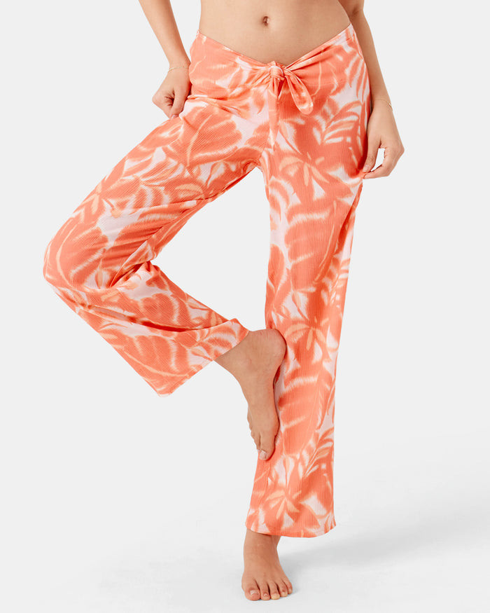 Palm Haze Tie Front Cover Up Pant - Roxy