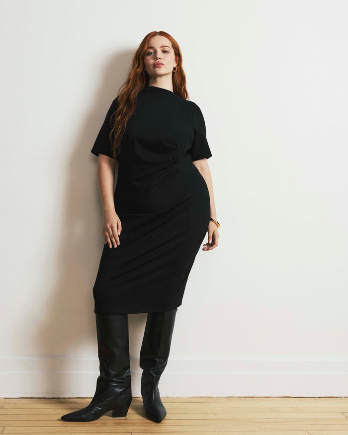 Penny Tailored Ponte Dress - Black | Plus Size & Straight Size Women's Fashion | Universal Standard